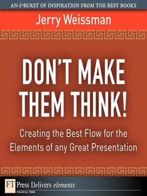 cover image of Don't Make Them Think!